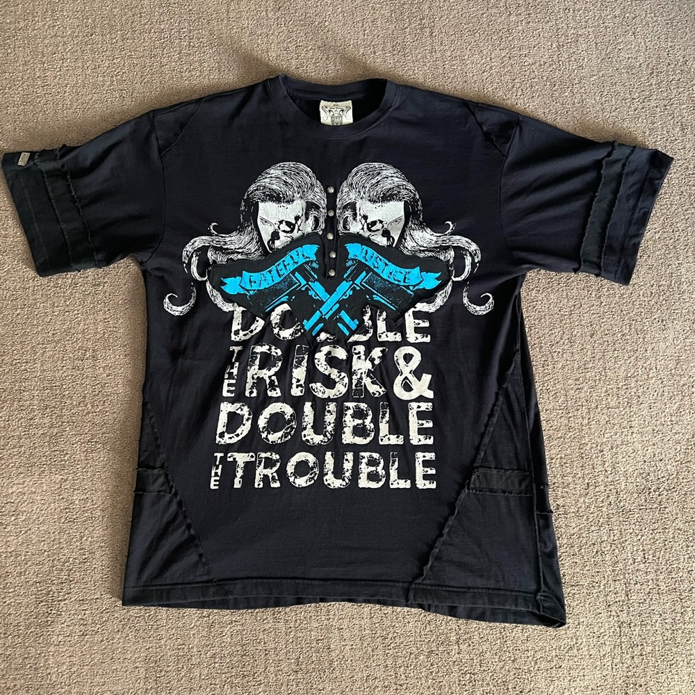 The Black Label Men's Short Sleeve T-Shirt Black size 2xl.